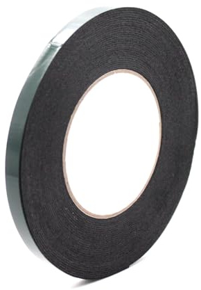 AJPARTS UK Car Number Plate Mounting Tape – 6mm x 10m Double Sided Foam Tape, Strong Adhesive for Car Trim, Dashboard & Accessories (10 Pack)