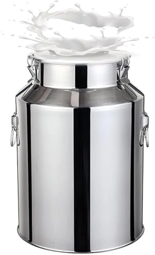 Bricco per latte in acciaio inox, contenitore per il trasporto di latticini e vino