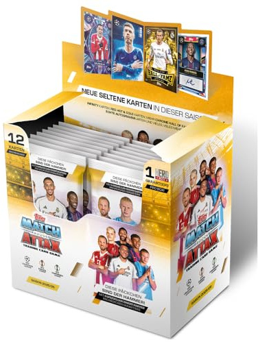 Bundle mit Topps Match Attax Champions League 2025/26 Trading Cards + Exklusive Collect-it Hüllen (1 Display)