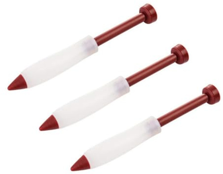WATIIFUFU Penna Decorativa per Dolci in Silicone 3 Pezzi, Strumento per Scrivere su Cioccolato e Torte, Utensile per Decorare Pasticceria Fai da Te, Adatta a Creme e Biscotti