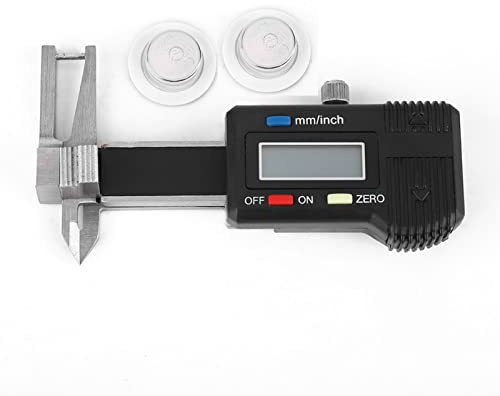 FTVOGUE Calibrador Digital, Calibrador Electrónico de Acero Inoxidable con Pantalla LCD Grande, Herramienta de Medición de Precisión para Piedras Preciosas y Piezas de Trabajo Pequeñas