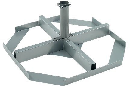 Doppler Schirmständer f.Telestar Rohre 65 mm, 8 Pl. 40x40 cm