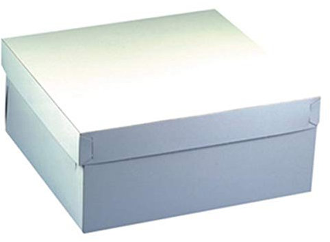 Lot de 10 boîtes à gâteaux en carton, 30x30x13 cm, avec couvercle