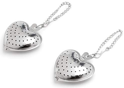 Fox Run Heart Tea Infuser, 0.25 x 1.75 x 6.25 inches, Metallic