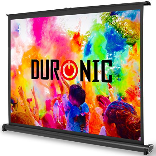 Duronic DPS40 /43 Schermo di proiezione 40” formato 4:3/86 X 61 cm Telo da scrivania telo proiettore da tavolo telo da proiezione per interni/esterni Full HD 3D 4K - Home cinema home theater ufficio