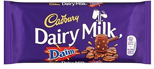 Cadbury Lot de 15 laits laitiers avec daim 120 g