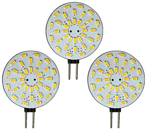 PB-Versand 3x Stück - G4 LED dimmbar mit 2 Watt (36x SMDs) 12V AC/DC 120° Grad (rund) Leuchtmittel G4 Lampensockel Spot Halogenersatz Lampe Dimmer