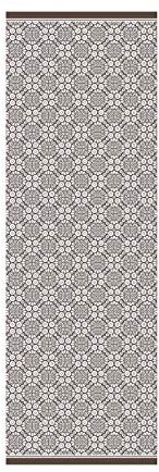 Doge Milano Küchenläufer, 100% Made in Italy, Schmutzabweisender Teppich mit Digitaldruck, Rutschfester und waschbarer Läufer, Geometrisches Modell - Demetra, 180x52 cm
