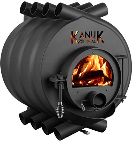 Warmluftofen Kanuk® Original 10 kW - Werkstattofen - Schwedenofen - Zulassung für Deutschland, Österreich und Schweiz - BimSchV (ohne Seitenverkleidung, ohne Untergestell)