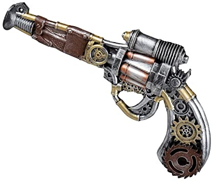 Boland Novelty Foam Latex Toy Gun - Steampunk Fancy Dress Accessory and Prop - Realistic Design for Themed Parties and Costume Events
