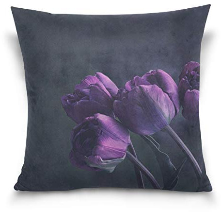 hengpai Hunde-Deko-Kissenbezug, rosa Hyazinthe, Baumwollsamt, Mehrfarbig5, 50,80 cm X 50,80 cm
