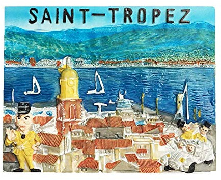 Saint Tropez Var 3D Frankreich Kühlschrankmagnet Home & Kitchen Dekoration Magnetaufkleber Saint Tropez Var France Kühlschrankmagnet