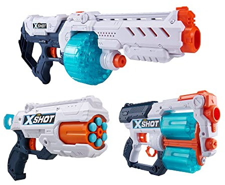XSHOT Excel Turbo Combo Pack mit Turbo Fire & Xcess & Reflex 6 Schaumstoffdart-Blastern (96 Darts)