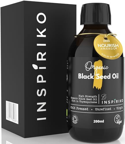 Black Seed Oil Organic Cold Pressed. Up to 5X Strength. Award Winning Organic Black Seed Oil - Known as Cumin, Cold Pressed Nigella Sativa, and Kalonji, 200 ml