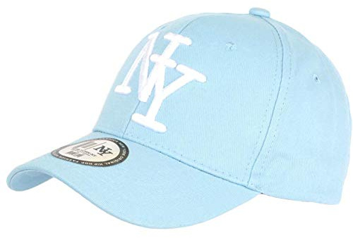 Hip Hop Honour Kappe NY hellblau und weiß, Klasse Visiere Baseball Stazky – Größe: Einheitsgröße – Farbe: Blau – Herren, blau, Einheitsgröße