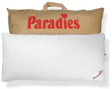 PARADIES Kopfkissen 40x80 2er Set - Softy Top fest Kissen Set 40x80 | 4 cm Außensteg, Füllmenge anpassbar, langes Schlafkissen, Waschbar, Pflegeleicht, Kissen 40x80, Made in Germany