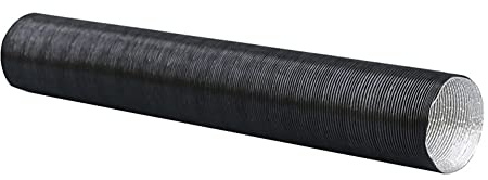 ID 25mm 2m Heizungskanal, Aluminiumfolie Lufteinlassschlauch Warmheizung Schlauch Entlüftung Fleixable Abluftrohr Parkripple Lufteinlassrohr Ansaugrohr für Abluftventile, 42mm 60mm 76mm 90mm