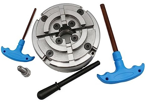 Drehfutter, KP96-B Holzbearbeitung, 4-Backen, selbstzentrierendes Bohrfutter mit M33 x 3,5 Gewinde, für Schleifmaschinen, Fräsmaschinen