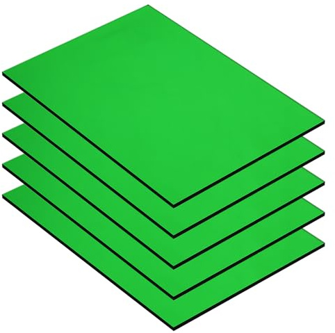sourcing map PMMA-Acrylplatten, farbige, transparente Acrylplatten, 30,5 x 20,3 cm, für DIY-Projekte, Kunst, Basteln, Laserschneiden und Gravieren, 5 Stück