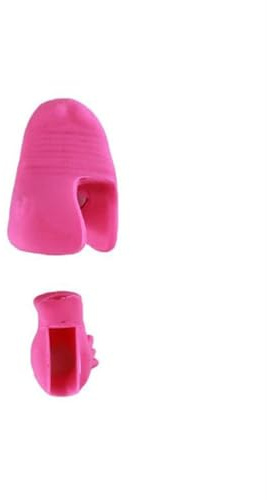 Violine Teile Gummi Violine Bogen Griff Korrektur 2 Stück Set Für Violine Zubehör Anfänger Finger Trainer(Pink)