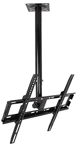 Support de plafond réglable en hauteur avec rotation à 360° pour téléviseurs à écran plat LCD LED OLED Plasma de 14 à 32 - Robuste et durable