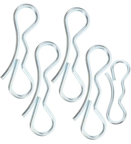 Happyyami Deck Clip Set 5pcs Bow Tie Lock Cotter Pins for Mowers Secure Fastening Mini Split Pins Lightweight Sturdy Accessories