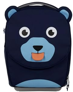 Affenzahn Kinderkoffer Bär - Blau | Fürs Handgepäck geeignet, Kindertrolley zum Reisen mit 18 L Volumen und Kinderkoffer mit Rollen für unterwegs