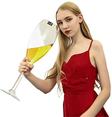XFZJCHAP Juego Gigante de Copa de Vino, Copa de Cerveza y Copa de champán, Elegante y versátil, Disponible en tamaños de 2000 ml, 3000 ml y 6000 ml