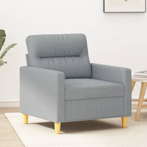Xichuzi Sofasessel Hellgrau 60 cm Stoff, Relaxsessel, Fernsehsessel, Kinosessel, Gaming Couch - 359219