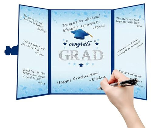 Graduation Guest Book 2025 - Class Reunion Autograph Notebook - Creative 2025 Graduation Guest Sign In Signature Book for College