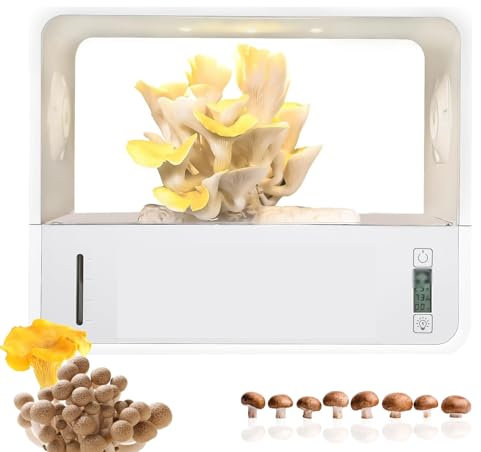 Kit de culture de champignons intelligent, tente de culture de bureau avec lumière 3 couleurs, humidification entièrement automatique, réglage de la température, petite boîte de culture intérieure p