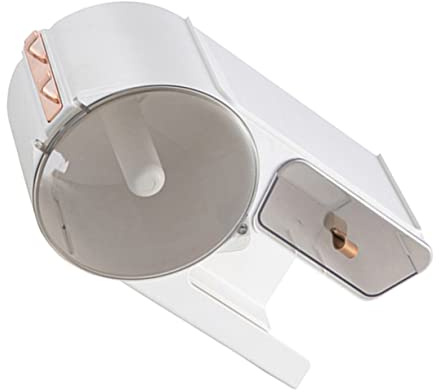 WOONEKY Wall Mounted Toilet Paper Dispenser Lightweight Tissue Holder with Transparent Design for Bathroom Kitchen Bedroom Living Room Storage