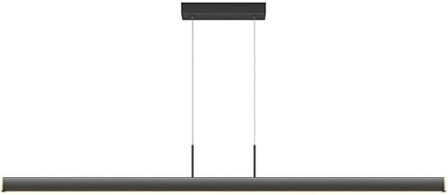 Lámparas Colgantes lineales Negras, luminaria de suspensión de Metal Ajustable, lámpara LED de 12W, luz de Techo Colgante de Aluminio,candelabros