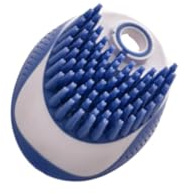1 x Massagebürste für Hunde und Katzen, einfache Anwendung, Shampoo-Spender, Bürste für Stress, Baden, sanfte Haut für Haustiere