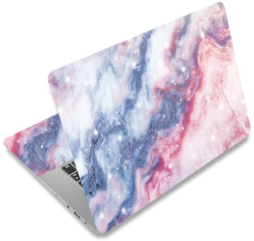 SUPERDANT Marble Laptop Skin Sticker Decal Galactic Star Universal Laptops Notebook Skin Sticker 12 13 13.3 14 15 15.4 15.6 Inches Vinyl Laptop Cover Stickers Removable Waterproof Notebook Protector