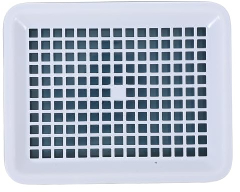INOOMP Toilette Quadrata in Plastica per Conigli e Criceti con Design Separato per Urina e Feci, per Gabbie di Animali Domestici e Uso Interno
