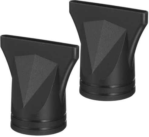 ULTECHNOVO Set 2 Pezzi Beccucci per Asciugacapelli in Nylon Nero, Ugelli Potenti e Riutilizzabili per Styling e Professionale