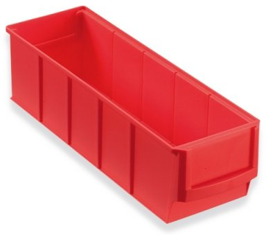 12 Industrieboxen Regalboxen Stapelboxen Lagerboxen rot 300x91x81 mm