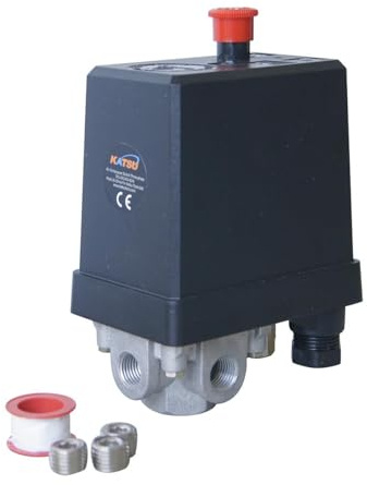 KATSU Tools 4 Ports Air Compressor Pressure Control Switch 3 Phase 1/4 BSP SP24114204