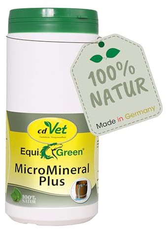 cdVet EquiGreen MicroMineral plus 1 kg - complément alimentaire pour chevaux, apport minéral 100 % naturel pour le cheval