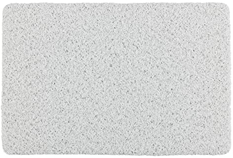 WENKO Esterilla de baño Indoor & Outdoor Loop blanco 40 x 60 cm - Alfombra para ducha, baño, piscina, sauna con estructura antideslizante, plástico, 40 x 60 cm, Blanco