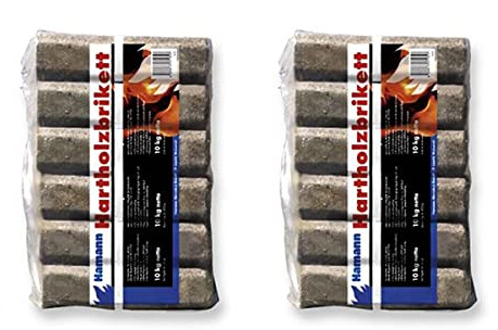Hamann Hartholzbriketts 8-eckig mit Loch 20 kg