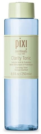 Pixi Beauty Clarity Tonic | Tonico Viso con AHA e BHA | Affina i Pori e Migliora la Luminosità Naturale della Pelle | Purificante e Senza Alcol | 8,5 fl oz / 250 ml