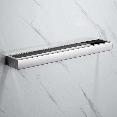 Melairy Bagno Portasciugamani 30CM Autoadesivo Per Porta Salviette in Acciaio Inossidabile Porta Asciugamano Cromo