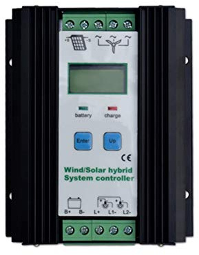 Kit de generador de turbina eólica Regulador híbrido solar del viento 600W turbina de viento 400W regulador solar de la carga del panel 200W regulador automático de la batería 12V / 24V con la exhibic