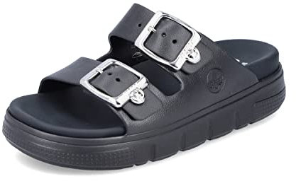 Rieker Damsandaler P2180, damtofflor, svart, Large