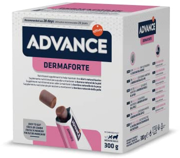 ADVANCE Veterinary Diets Dermaforte - Complément Nutritionnel pour Chien - Boîte de 60 Particles de 5 g - Total: 300 g
