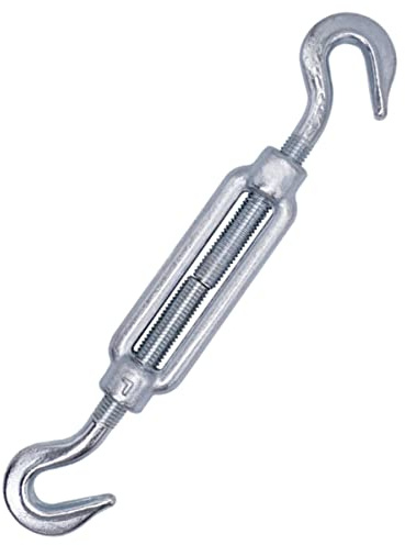 (1 Stück) Spannschloss Drahtspanner M12, verstellbarer Spannschlösser Haken und Haken, Seilseilspannung (1 Stück, M12)