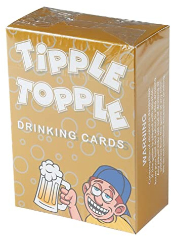 Komonee Tipple Topple Drinking Cards Game Ultimate Fun For Adults Suitable For House Parties Pre Drinks Stag and Hen Nights Birthdays