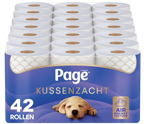 Page Papel higiénico - Papel higiénico suave cojín - 42 rollos - con lado extra - Paquete de ventaja